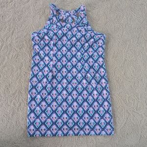 Geometric Patterned Sleeveless Dress